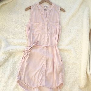 Bella Dahl Light Casual Pink Dress with Pockets